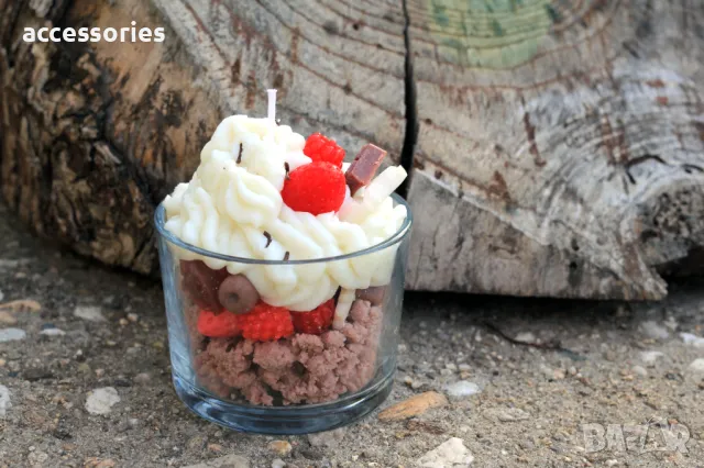 Ръчно изработена свещ "Плодово изкушение", снимка 2 - Други стоки за дома - 47326365