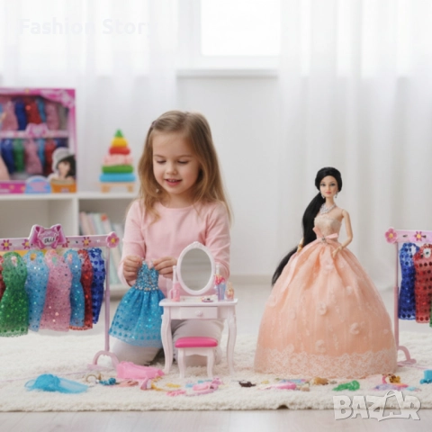 Голяма кукла с много рокли и аксесоари Beautiful Doll, снимка 3 - Кукли - 52212647