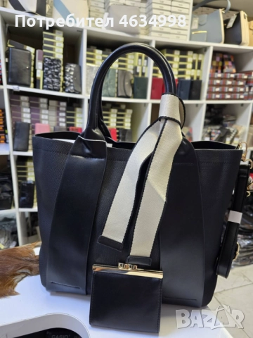 Дамска чанта с идеална вместимост и елегантен дизайн с включено портмоне, снимка 6 - Чанти - 52211242