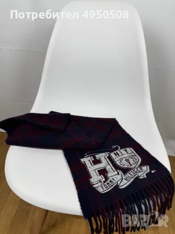Шал с принт „Plaid“ от Tommy Hilfiger, от вълна