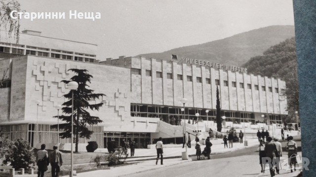 Луксозен албум стари снимки другаря министър Георги Караманев  универсален магазин Петрич ГУМ 