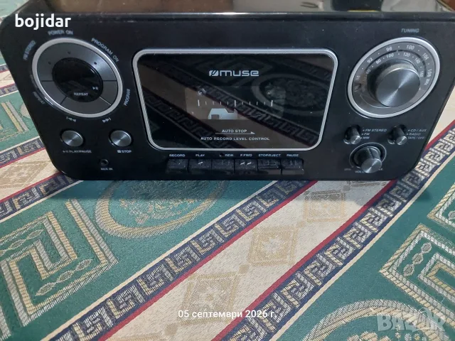 Това е Muse M-182 RDC – радио с CD и касетофон, с функция за запис. AUX вход: 3,5 мм – за телефон., снимка 5 - Радиокасетофони, транзистори - 55961315