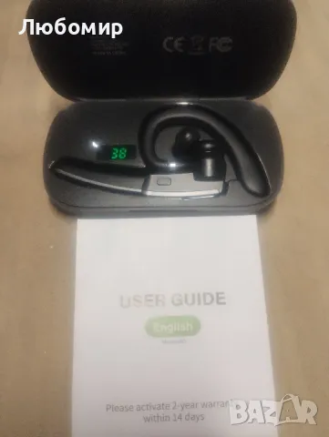 Hendari Bluetooth Headset V5.3, 100H Talk Handsfree Earpiece Безжични слушалки с ENC
, снимка 4 - Слушалки, hands-free - 48003944