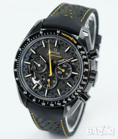Omega Speedmaster 44mm Dark Side of the Moon Apollo 8 Ceramic Black Skeleton Dial, снимка 9 - Мъжки - 48000459