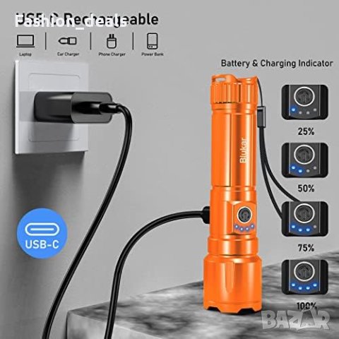 Нов Ултрамощен LED фенер  с 5 режима Къмпинг Дом Туризъм, снимка 9 - Други стоки за дома - 42260456