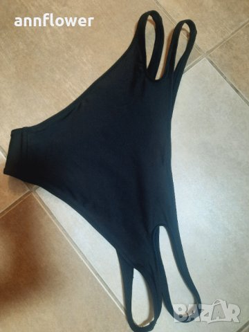 Черно долнеще на бански L-XL, снимка 1 - Бански костюми - 37199523