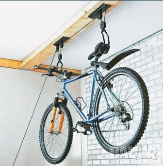 Стойка за таван за окачване колело стълби лодки до 20 кг до 4 метра, снимка 2 - Аксесоари за велосипеди - 29471704