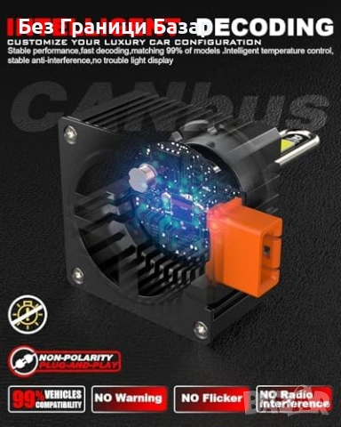 Нови D3S LED заместител Xenon 110W 6500K автомобилни крушки 2 броя за кола фар, снимка 5 - Аксесоари и консумативи - 54207575