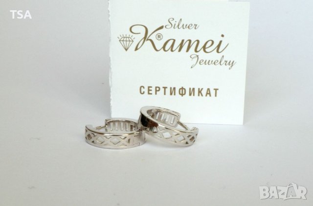 Дамски сребърни обеци , снимка 3 - Обеци - 40501575