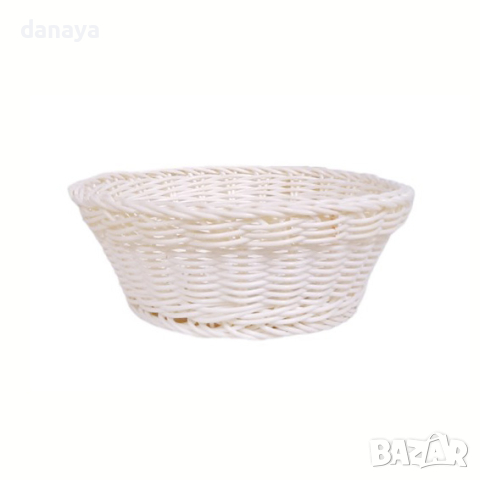 4540 Кръгъл плетен панер за хляб, 20см, снимка 8 - Аксесоари за кухня - 44508400