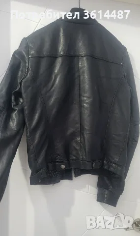 Яке ZARA, естествена кожа, снимка 3 - Якета - 56235586