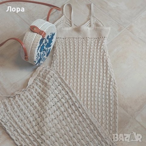 Дамска рокля плетиво , снимка 2 - Рокли - 50838977