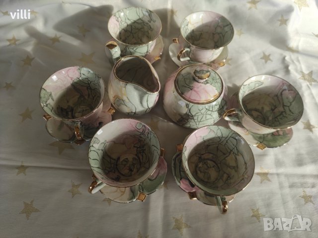 Сервиз за кафе и чай от фин (костен) порцелан, снимка 3 - Сервизи - 38052440