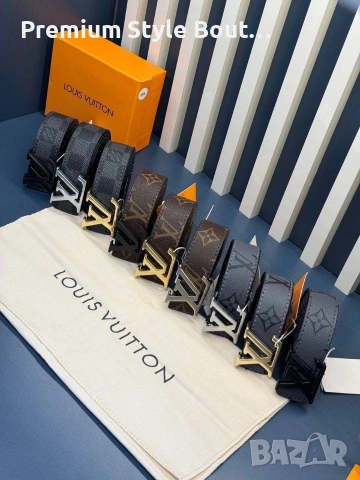 Колани Louis Vuitton от естествена кожа в кутия 3см