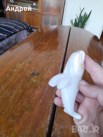 Стара Мраморна фигурка Делфин, снимка 5 - Други ценни предмети - 44511934