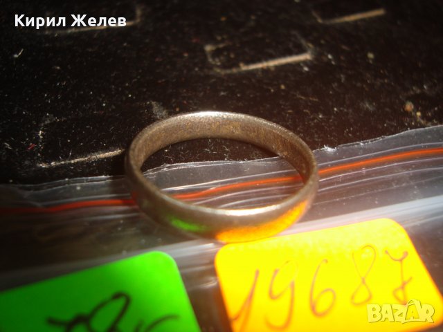 СТАР ПРЪСТЕН ТИП ХАЛКА 19687, снимка 6 - Пръстени - 32101837