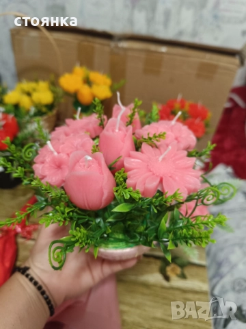 Восъчни цветя, снимка 6 - Изкуствени цветя - 51646847