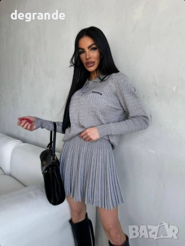 Дамски Комплект Miu Miu фино плетиво