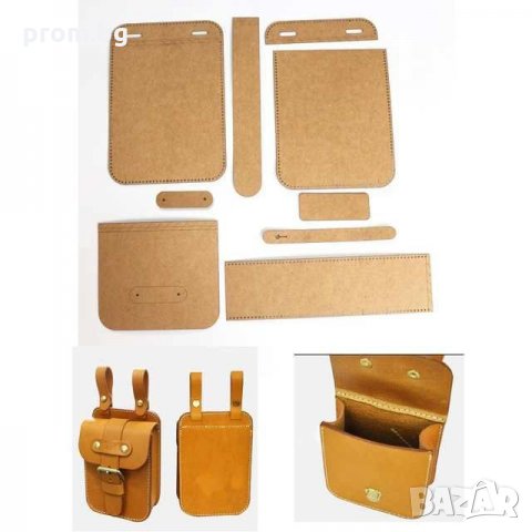 Шаблон за мъжка чанта за колан, кръст кожарска, сарашка кройка, снимка 2 - Други инструменти - 31449174