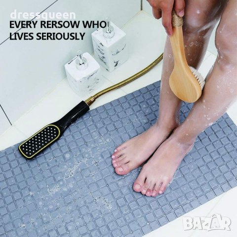 Гумирана постелка за баня с вендузи, снимка 12 - Други стоки за дома - 30527869