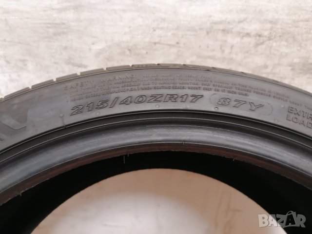 1 бр. 215/40/17 Nexen 2022 г. / лятна гума , снимка 3 - Гуми и джанти - 37834650