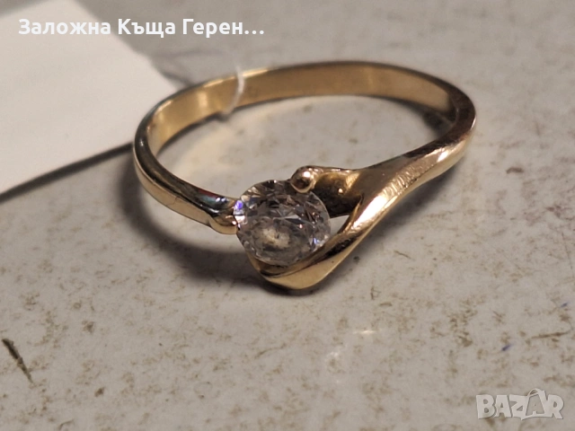 Дамски златен пръстен 1,78гр., снимка 3 - Пръстени - 54327415