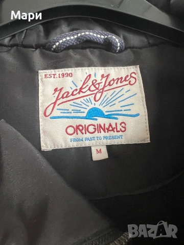 Мъжко яке с полар Jack&Jones M размер без следи от употреба, снимка 2 - Якета - 53942260