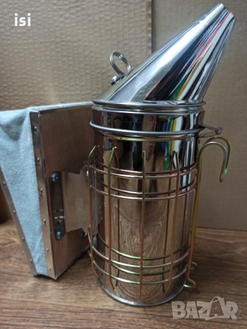 Пчеларска пушалка Неръждаема с решетка естествен мех Сръбска-пчеларски, снимка 8 - За пчели - 31776143