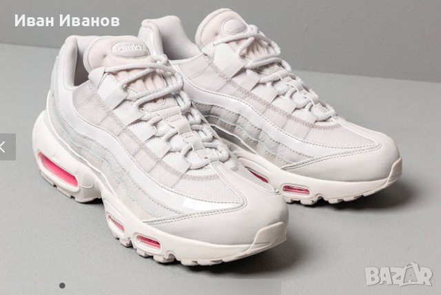 оригинални маратонки  NIKE AIR MAX 95 SE Pink White  номер 39, снимка 7 - Маратонки - 40672613