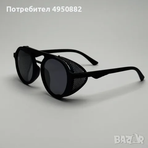 Слънчеви очила Aviator черни нови с мрежа и UV400 защита, снимка 2 - Слънчеви и диоптрични очила - 56161878