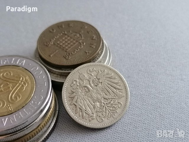 Монета - Австро-Унгария - 10 хелера | 1893г., снимка 2 - Нумизматика и бонистика - 38815924