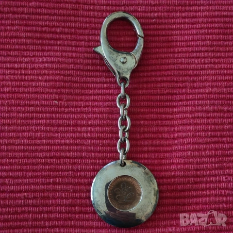Стар ключодържател 1pfennig 1984 г, Германия. , снимка 3 - Нумизматика и бонистика - 53143456