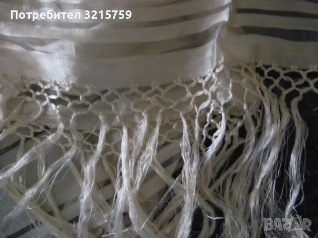 19в. покривка за легло-копринен много фин ръчно тъкан кенар, снимка 6 - Декорация за дома - 49424107