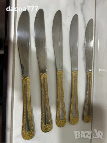 5 луксозни ножа за сервиране, снимка 11 - Прибори за хранене, готвене и сервиране - 50761147