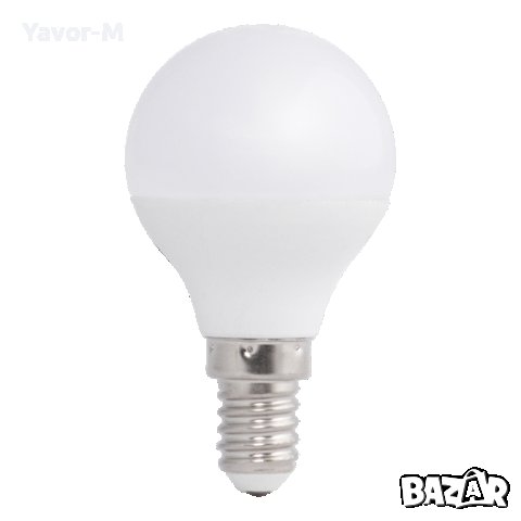 LED Лампа, Топка, 5W, E14, 3000K, 220-240V AC, Топла светлина, Ultralux - LBL51430, снимка 1 - Крушки - 40861488