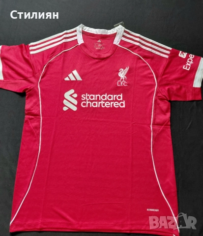Официала тениска на Liverpool за сезон 2025/26, създаден от Adidas, снимка 2 - Тениски - 51836936