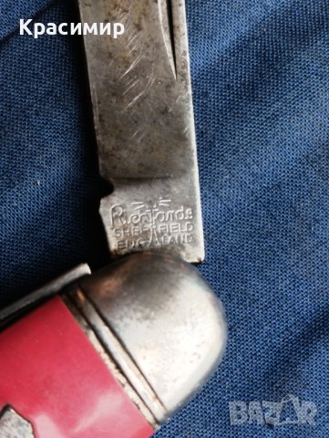 Стара английска джобна ножка  , снимка 3 - Антикварни и старинни предмети - 44479115