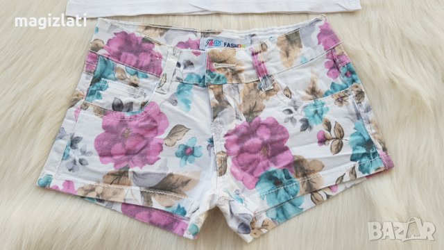 Детски къси панталони и подарък тениска 5-6 години, снимка 2 - Детски къси панталони - 33804160