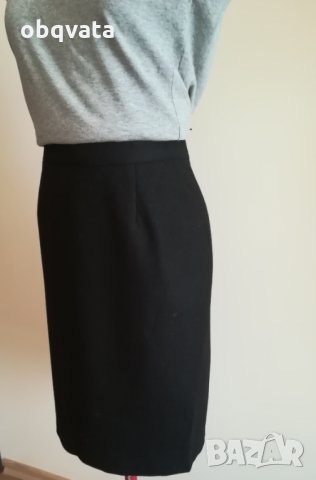 Нова Дамска черна, вълнена пола , снимка 3 - Поли - 30286799