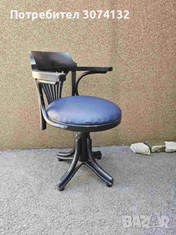 Ретро офис стол с въртящо, снимка 2 - Столове - 49442251