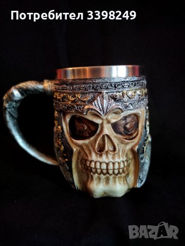 Чаши и халби в метъл / готик стил с черепи, дракони или вълци, снимка 1 - Чаши - 44313796