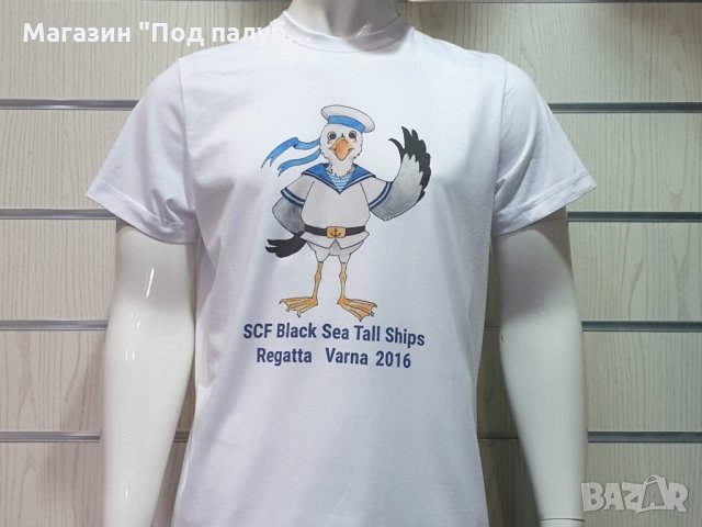 Нова мъжка тениска с трансферен печат Регата Толшипс Чайка, снимка 1 - Тениски - 29956628