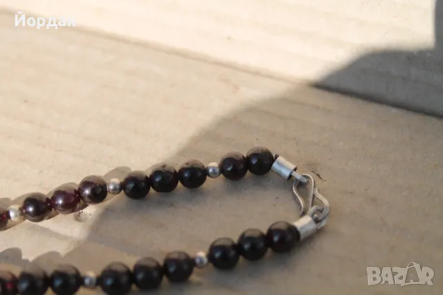 Колие от сребро и гранат, снимка 7 - Колиета, медальони, синджири - 49085057