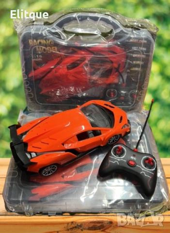Класическа кола 1:16, с дистанционно управление, в куфар, снимка 5 - Коли, камиони, мотори, писти - 52745002