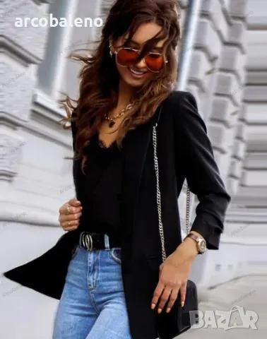 Дамско ежедневно вталено сако, 6цвята , снимка 6 - Сака - 48539296