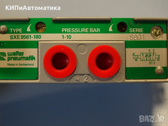 Пневматичен разпределител Walter pneumatic SXE 9561-180, снимка 2 - Резервни части за машини - 44602087