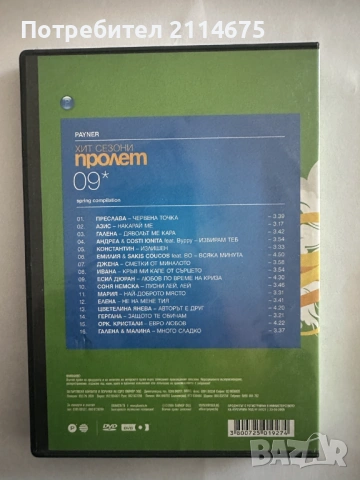 Пайнер Хит Сезоини Пролет - 2009 DVD, снимка 2 - DVD дискове - 53875009