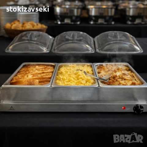 Електрически нагревател за бюфет 2 в 1 - винаги топла храна