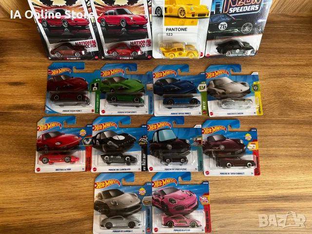 Hot Wheels Porsche GT3 RS; 911 Carrera; 928; 904 GTS; 930 Turbo; 934 Pantone; 911 R Chase; RSR