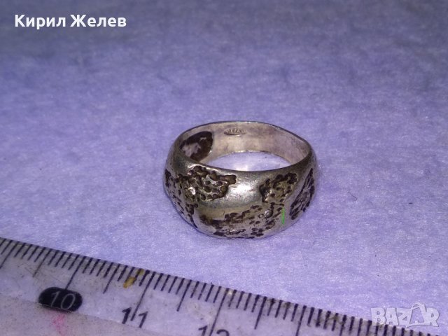 ВЕЛИКОЛЕПЕН СКЪПОЦЕНЕН АВТОРСКИ МАРКОВ СРЕБЪРЕН ПРЪСТЕН СРЕБРО със СИНТЕТИЧНИ ДИАМАНТИ 41067, снимка 5 - Пръстени - 42866755
